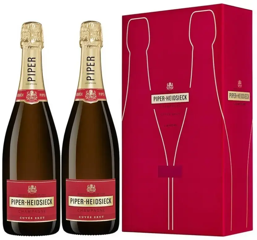 Шампанское Piper-Heidsieck Cuve Brut, set of 2 bottles, 0.75 л