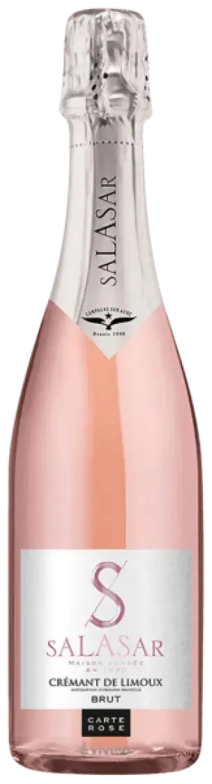 Игристое вино Salasar Cremant de Limoux Rose AOC Carte Rose Brut, 0.75 л