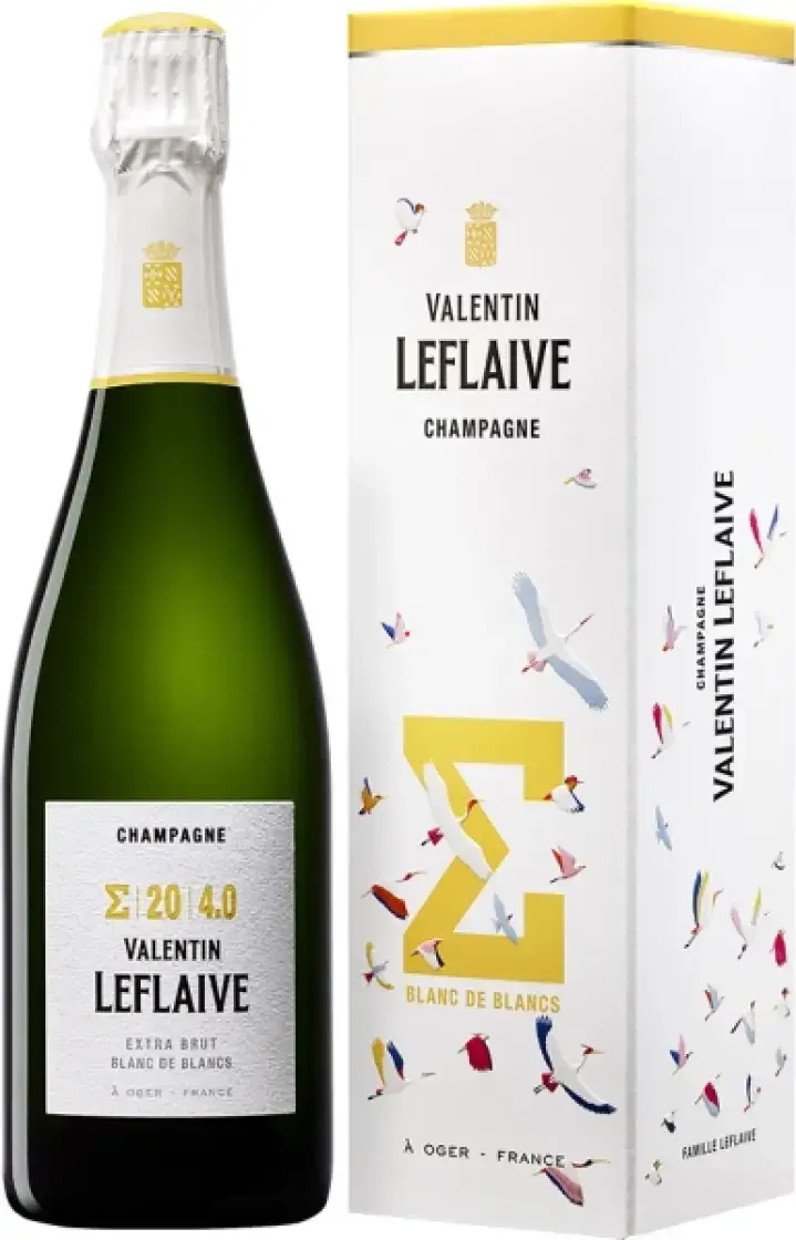 Шампанское Valentin Leflaive Sigma Blanc de Blancs 20 4.0, 2020, gift box, 0.75 л