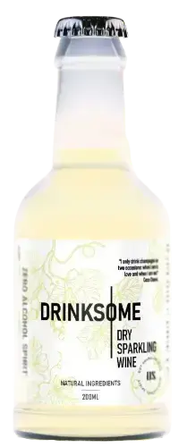Игристое вино Drinksome Semi-Sweet Sparkling Zero Alcohol, 0.2 л