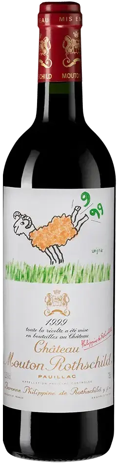 Вино Chateau Mouton Rothschild Pauillac AOC Premier Grand Cru Classe, 1999, 0.75 л