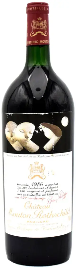 Вино Chateau Mouton Rothschild Pauillac AOC Premier Grand Cru Classe, 1986, 1.5 л