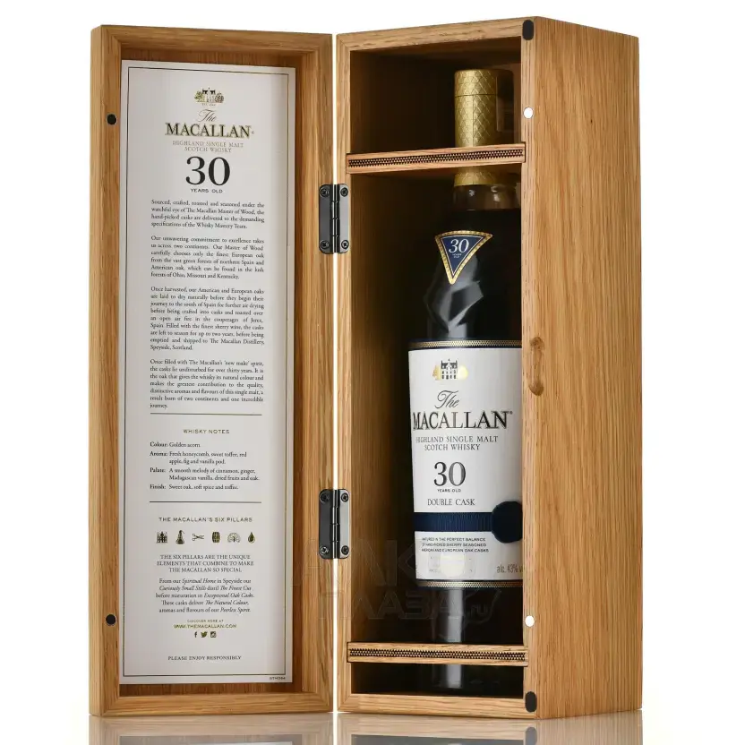 Виски Macallan Double Cask 30 years old gift box 0.7 л