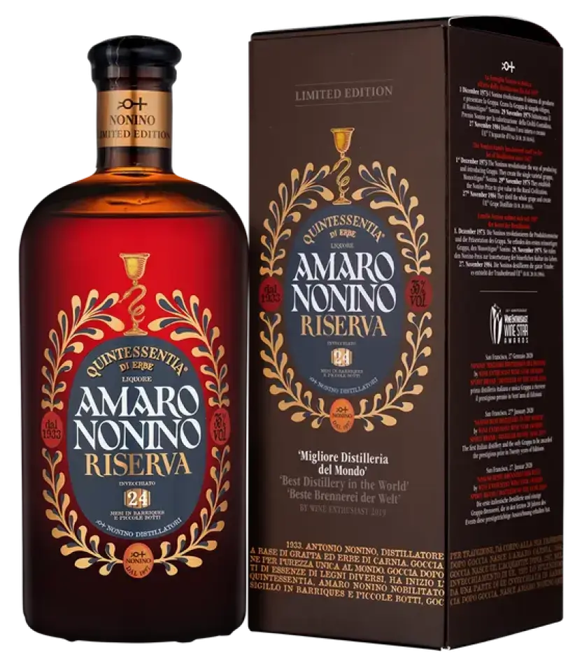 Ликер Nonino Amaro Quintessentia, gift box, 0.7 л