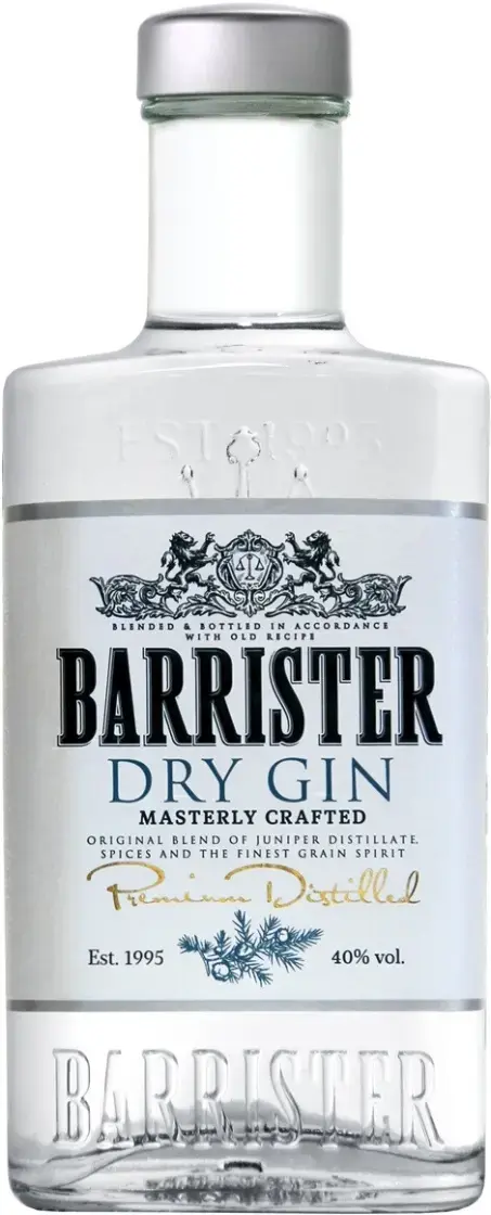 Джин Barrister Dry Gin, 0.375 л