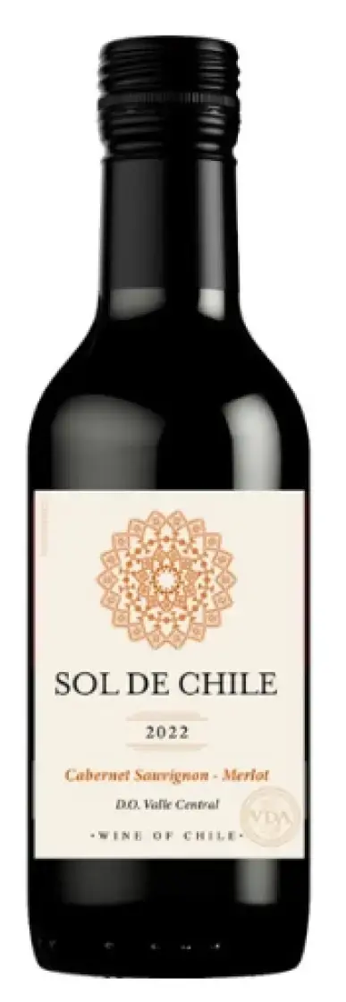 Вино Sol de Chile Cabernet Sauvignon-Merlot Valle Central DO, 2024, 0.187 л