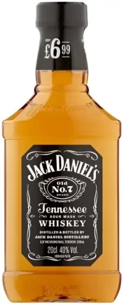 Виски Jack Daniels, flask ПЭТ 0.2 л
