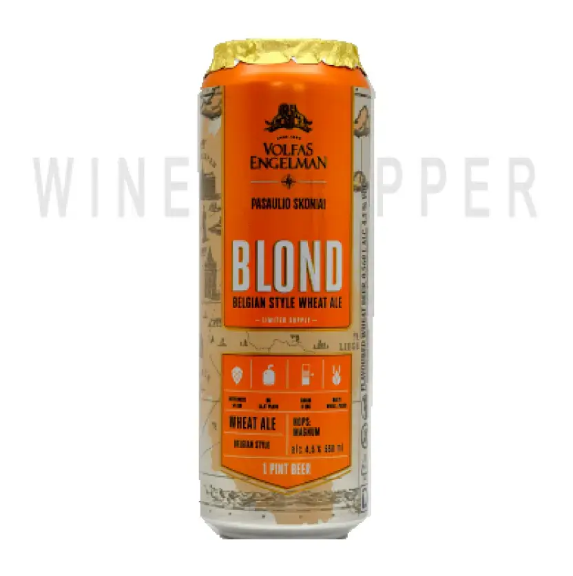 Пиво Volfas Engelman Blond ж/б 0.568 л