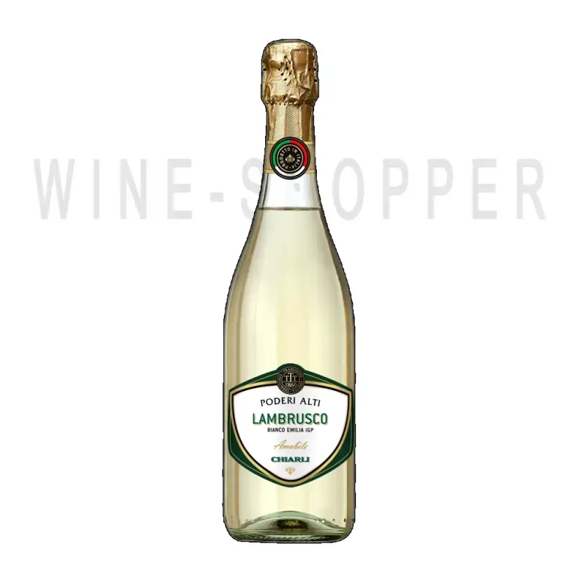 Игристое вино Chiarli Lambrusco dell'Emilia Bianco Poderi Alti 0.75 л