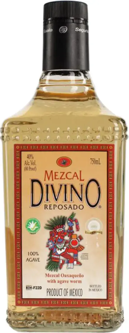 Мескаль Divino Mezcal Reposado with the caterpillar 0.75 л