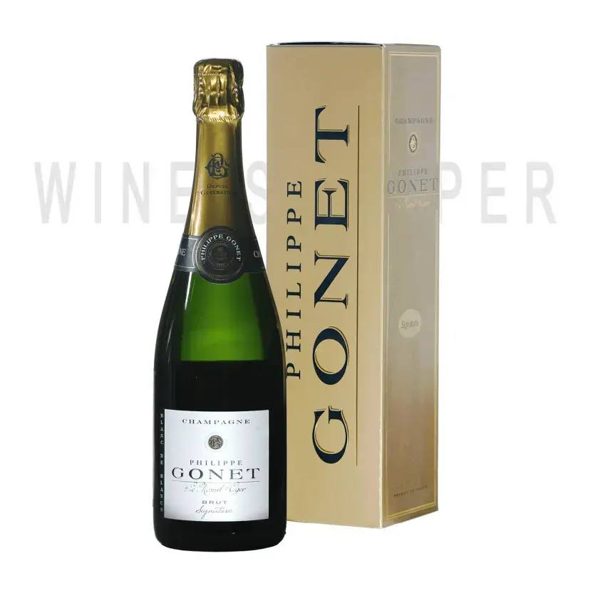 Шампанское Champagnes Philippe Gonet Blanc de Blancs Signature Brut AOC in a box 0.75 л