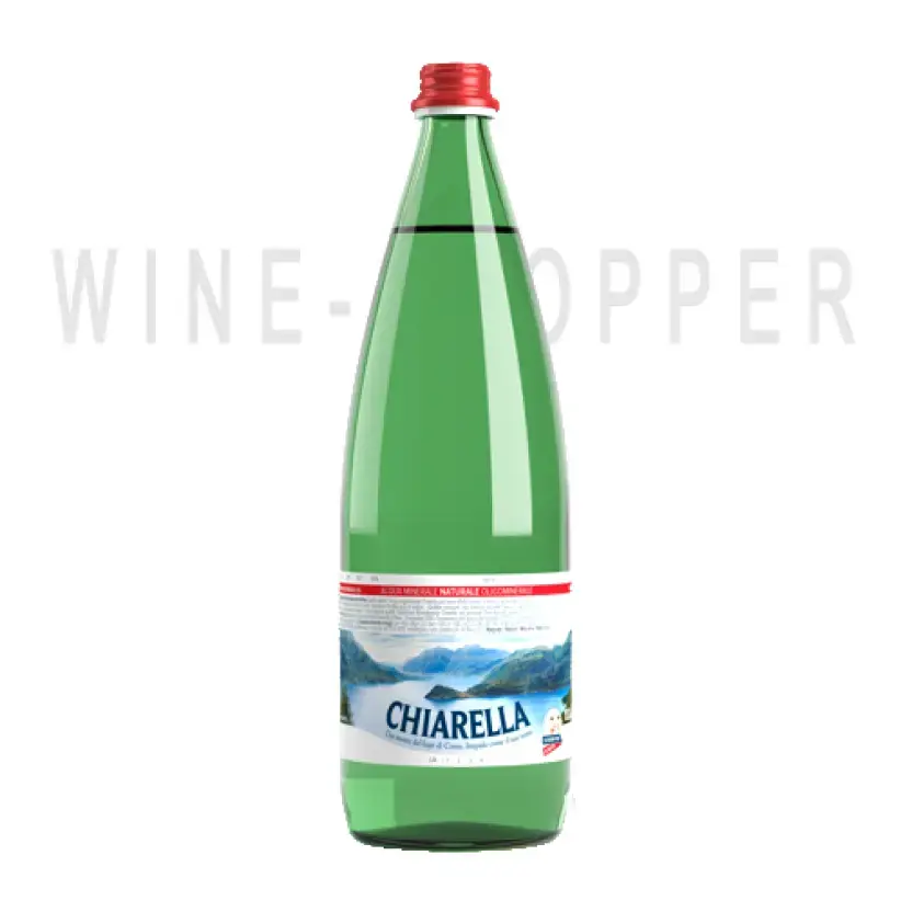 Минеральная вода Mineral still water Chiarella in green glass bottle aerate 1 л