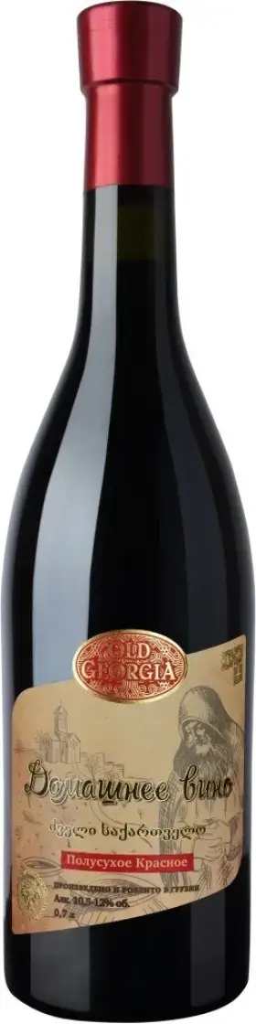 Вино Georgian Wine House Old Georgia Domashnee Red Semi-Dry, 0.7 л