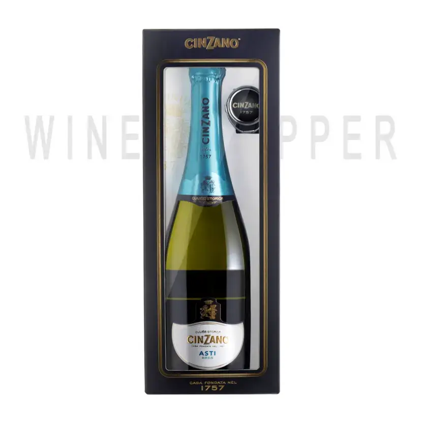 Игристое вино Cinzano Asti Spumante 0.75 gift box with stopper 0.75 л