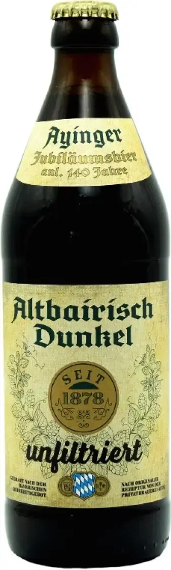 Пиво Ayinger Altbairisch Dunkel Unfiltriert, 0.5 л