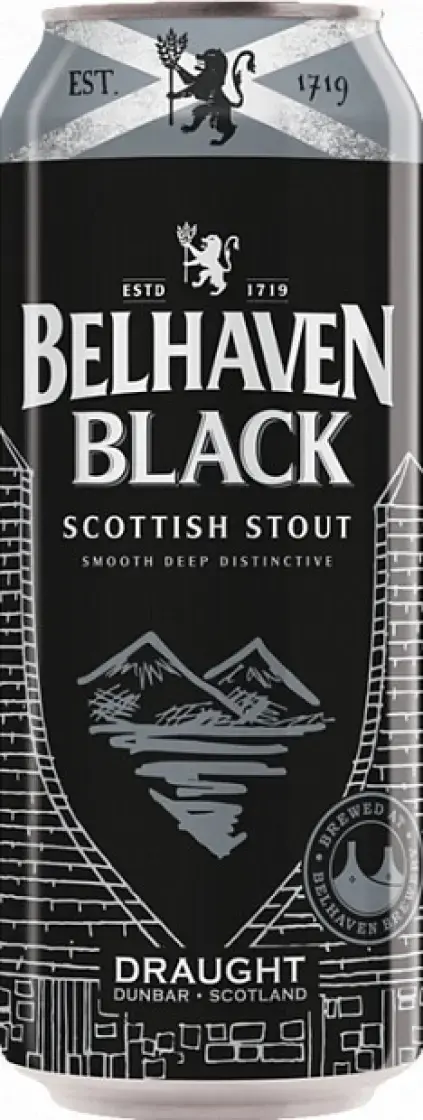 Пиво Belhaven Black Scottish Stout in can, 0.44 л