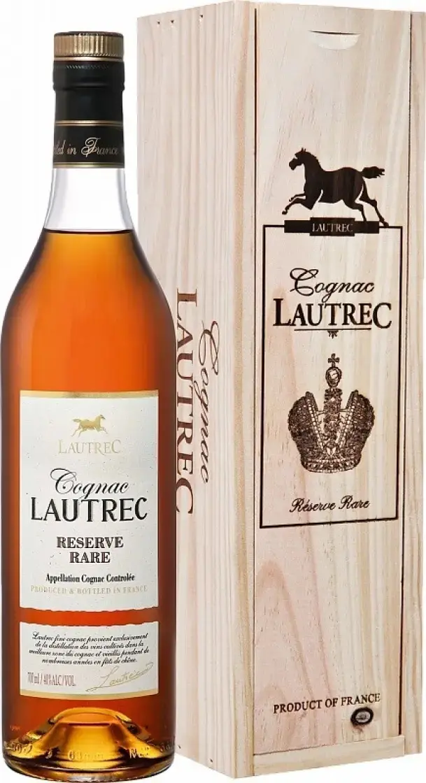 Коньяк Lautrec Reserve Rare, wooden box, 0.7 л