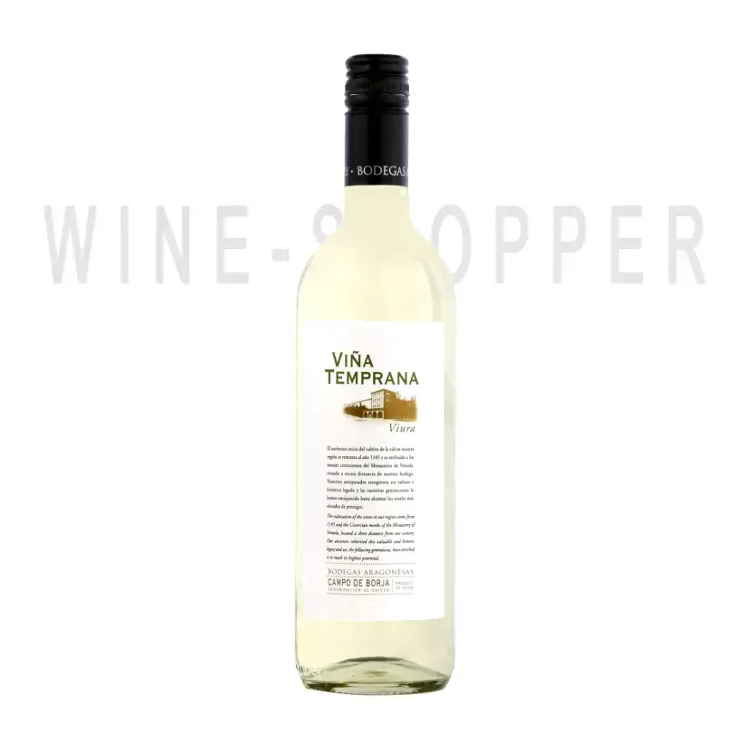 Вино Bodegas Aragonesas Vina Temprana Viura Campo de Borja DO 2017 0.75 л