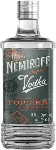 Водка  "Nemiroff" Original, 0.5 л