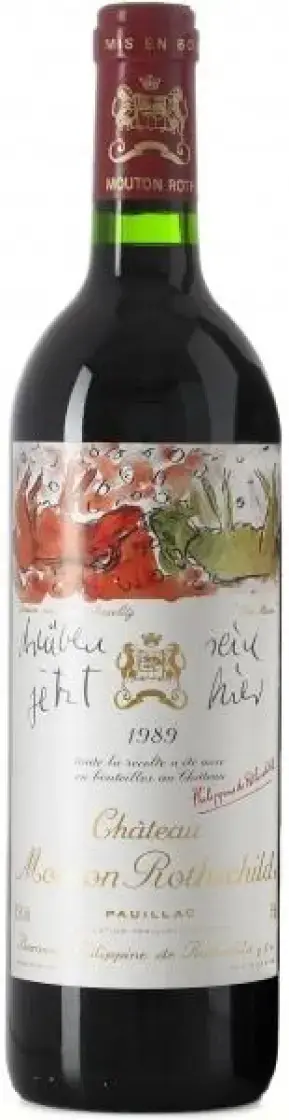 Вино Chateau Mouton Rothschild Pauillac AOC Premier Grand Cru Classe, 1989, 0.75 л