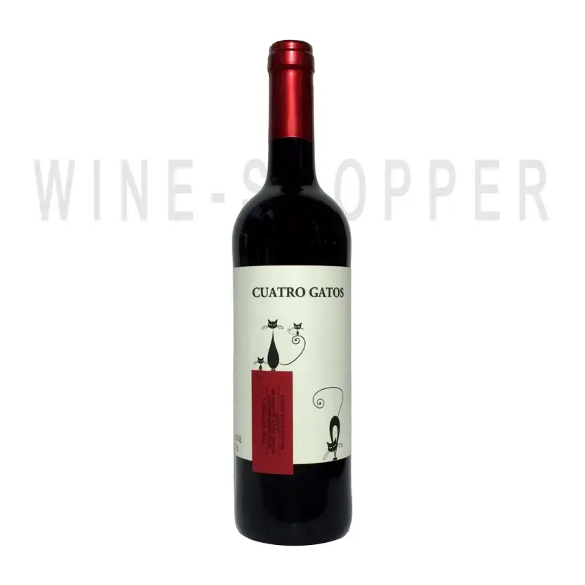 Вино Cuatro Gatos Tinto Seco 0.75 л