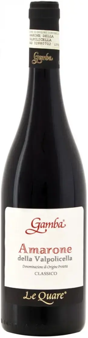 Вино Gamba Le Quare Amarone della Valpolicella DOP Classico, 2013, 0.375 л 