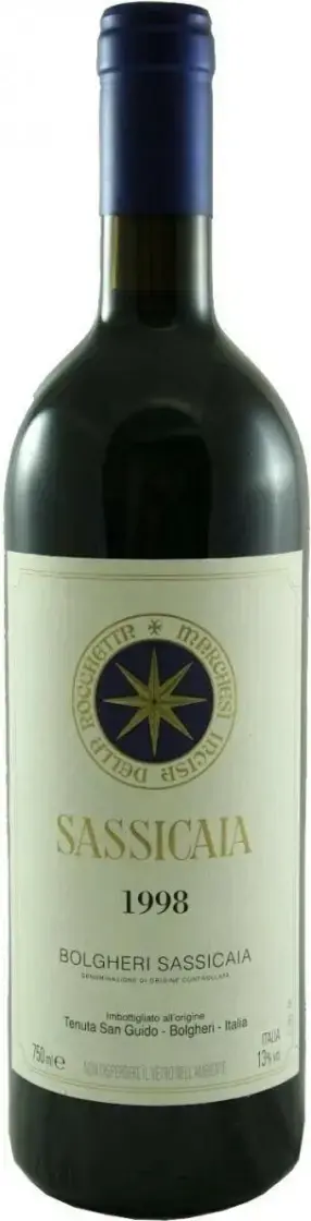 Вино Sassicaia, 1998, 0.75 л