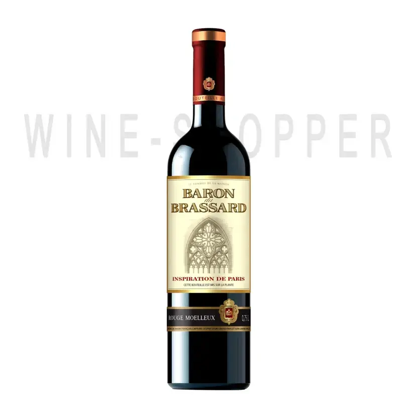 Вино Baron du Brassard Rouge Moelleux 0.75 л