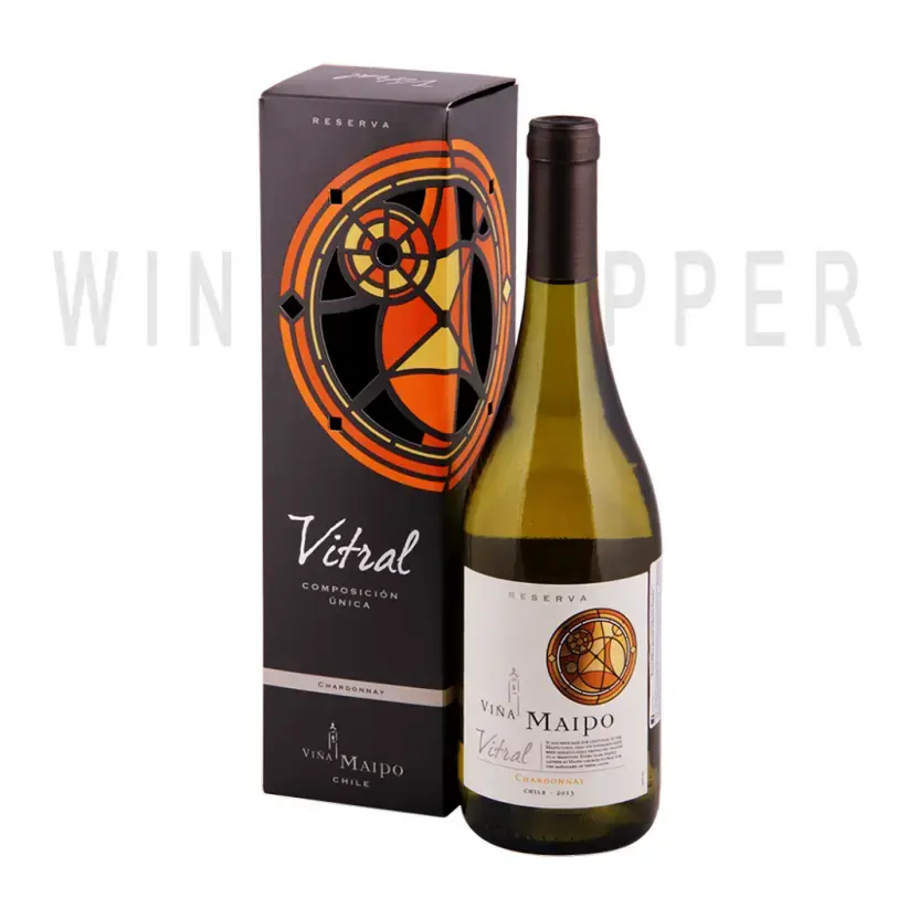Вино Vitral Chardonnay Reserva in a gift box 0.75 л