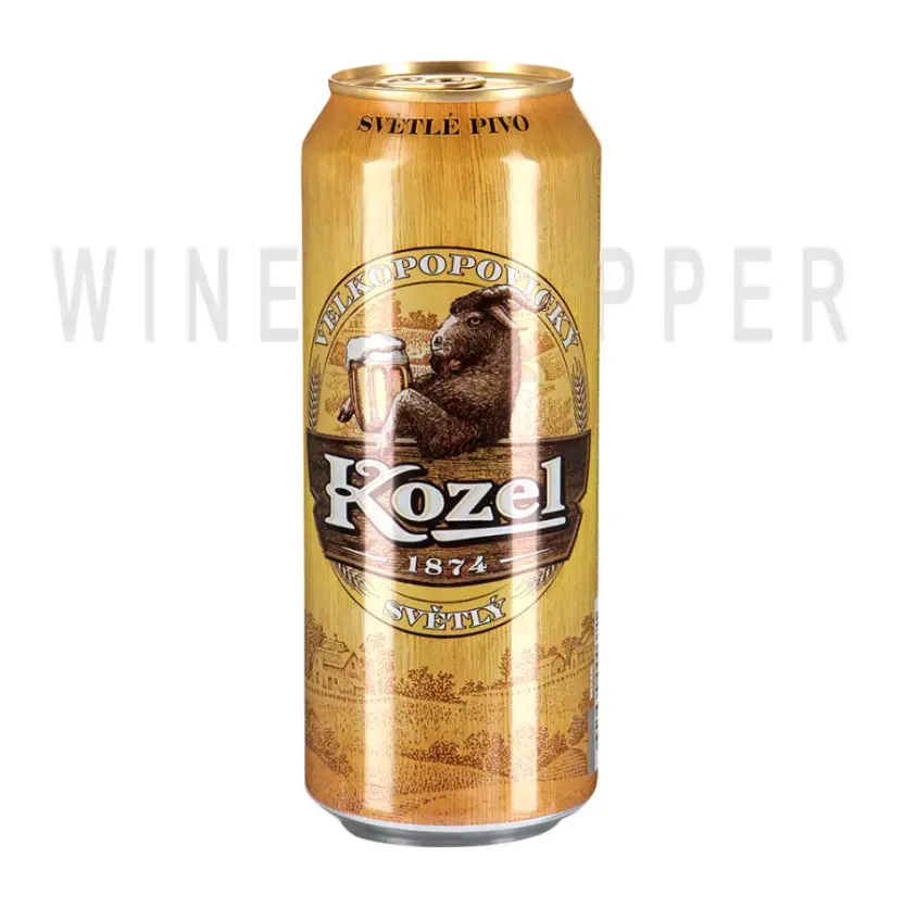 Пиво Velkopopovicky Kozel Svetly in can 0.45 л