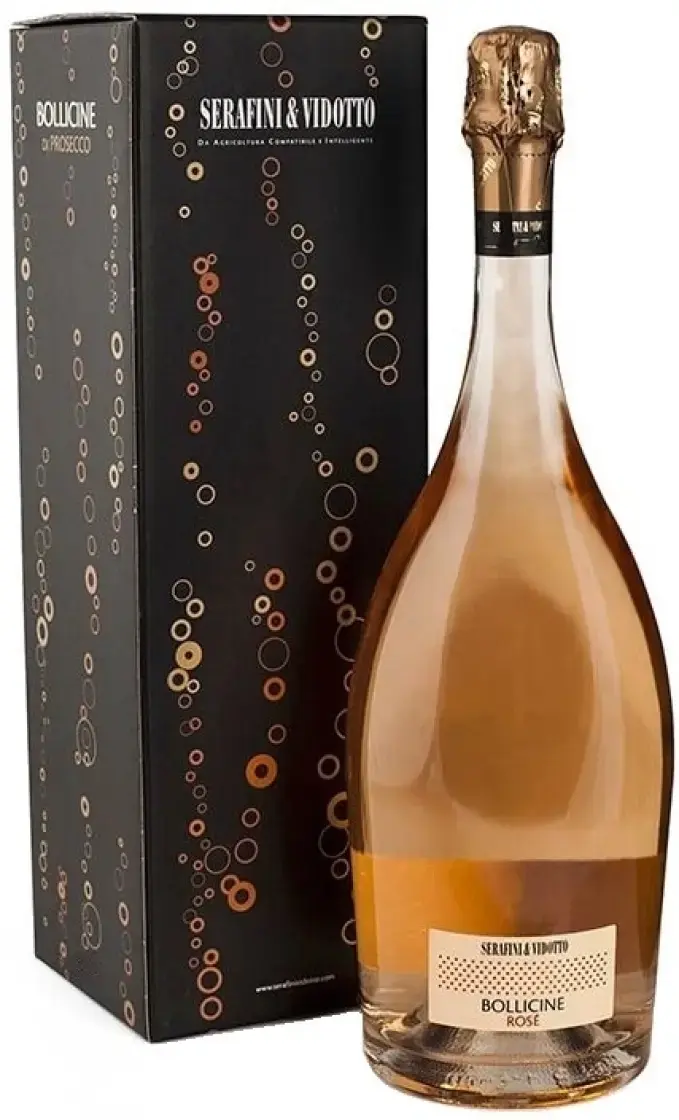 Игристое вино Serafini & Vidotto Bollicine Rose, gift box, 0.75 л