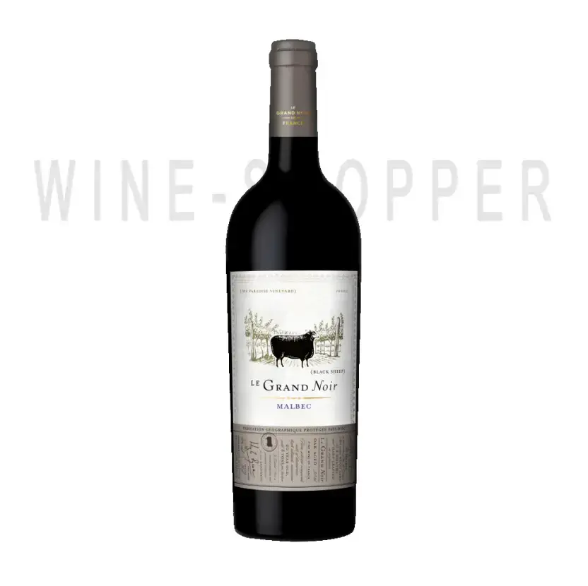 Вино Les Celliers Jean d'Alibert Le Grand Noir WS Malbec 2016 0.75 л