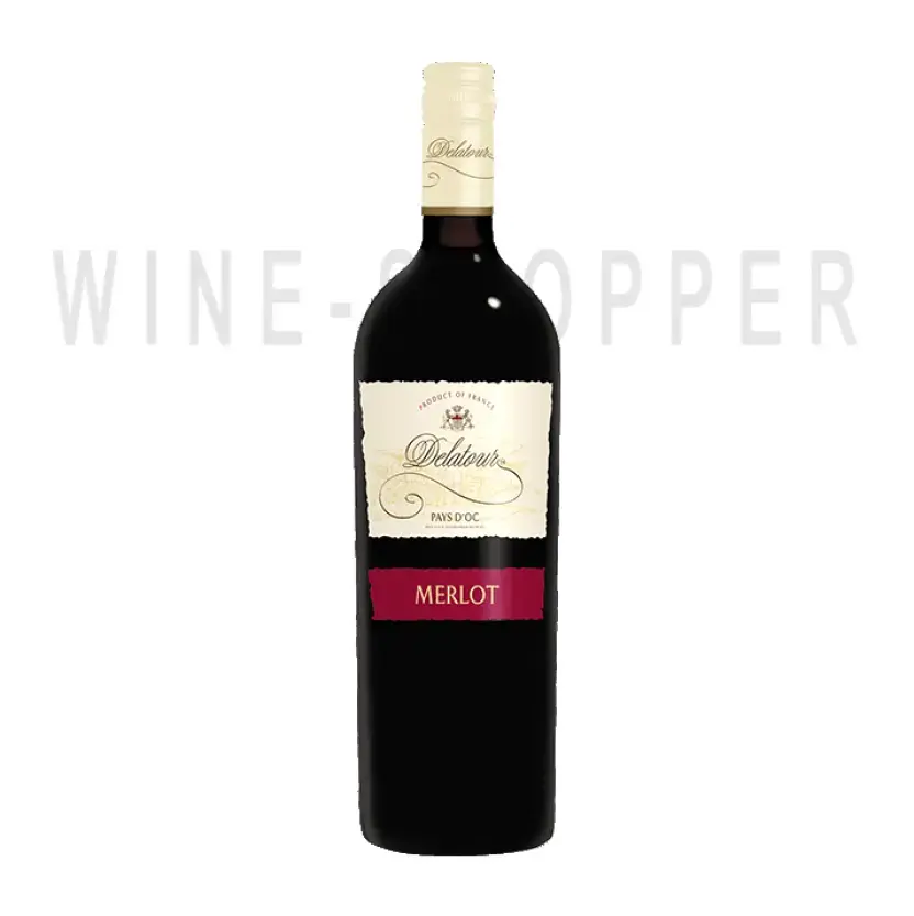 Вино Merlot Delatour IGР 2016 0.75 л