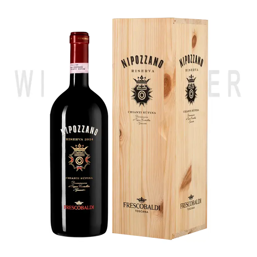 Вино Marchesi de' Frescobaldi Nipozzano Chianti Rufina Riserva Vecchie Viti, gift box 2014 1.5 л