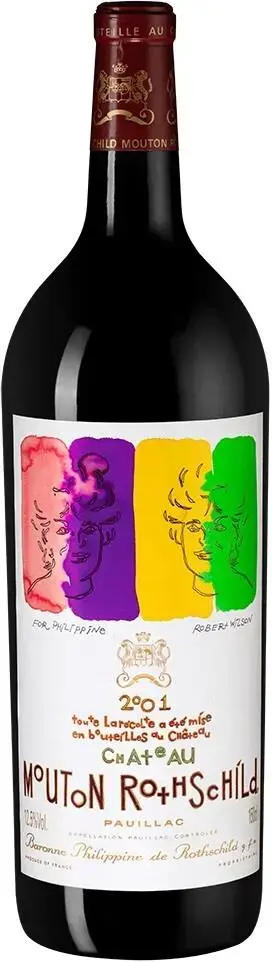 Вино Chateau Mouton Rothschild Pauillac AOC Premier Grand Cru Classe, 2001, 1.5 л
