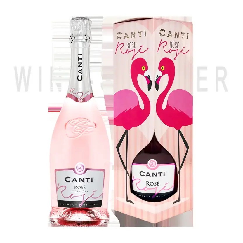 Игристое вино Canti Rose, gift box 0.75 л