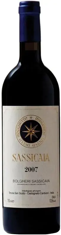 Вино Sassicaia, 2007, 0.75 л