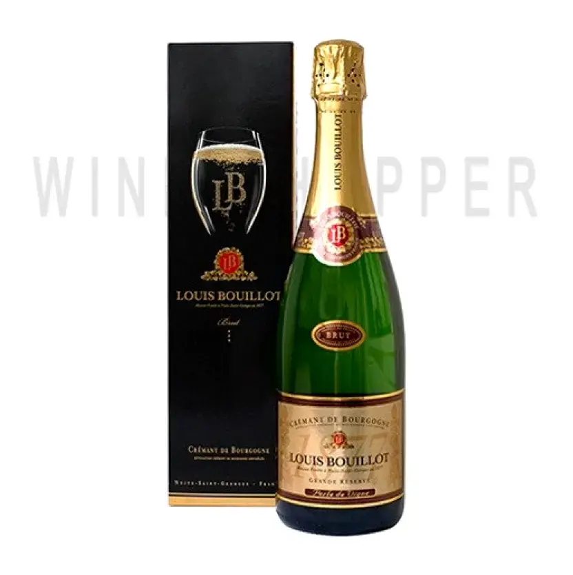 Игристое вино Louis Bouillot Brut Grande Reserve Cremant de Bourgogne AOC gift box 0.75 л