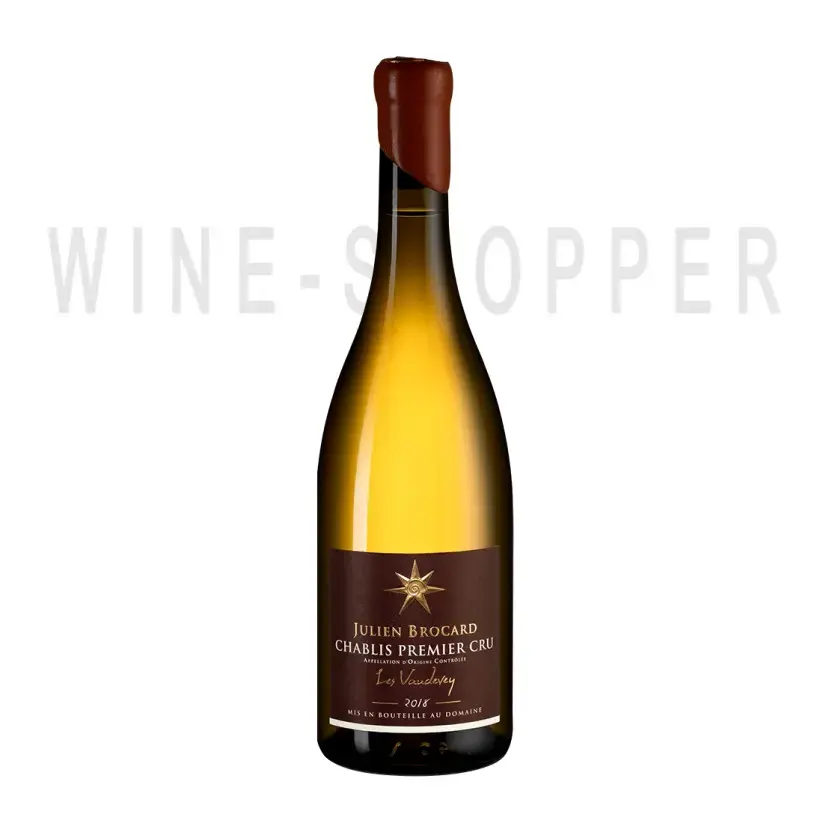 Вино Julien Brocard, Chablis 1-er Cru Les Vaudevey AOC 2018 0.75 л