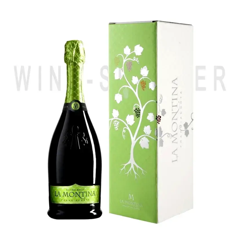 Игристое вино La Montina Franciacorta DOCG Extra Brut gift box 0.75 л