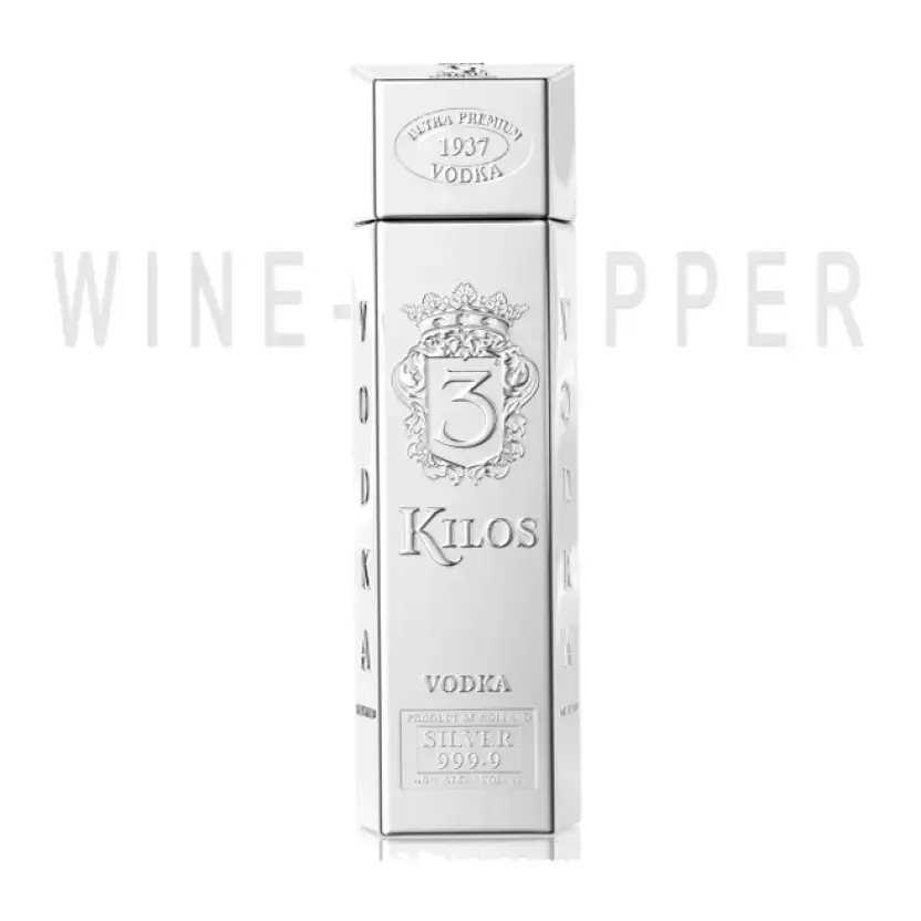 Водка 3 Kilos Vodka, Silver 999.9 1 л