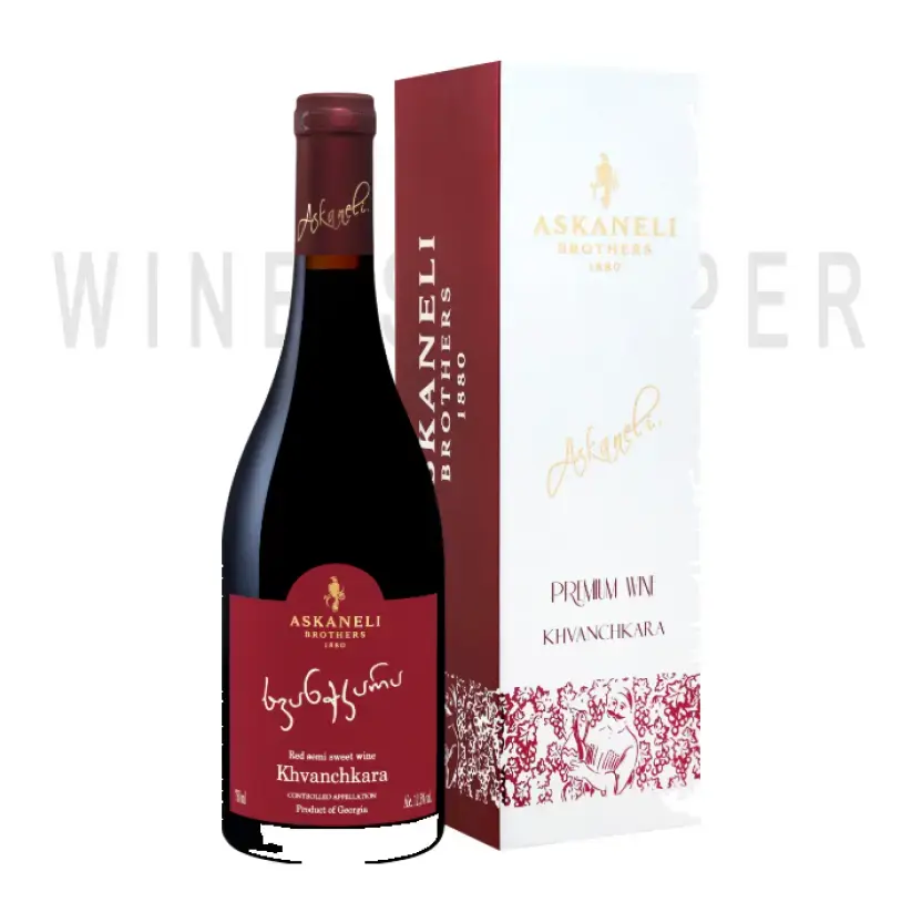 Вино Askaneli Brothers Khvanchkara in gift box 0.75 л