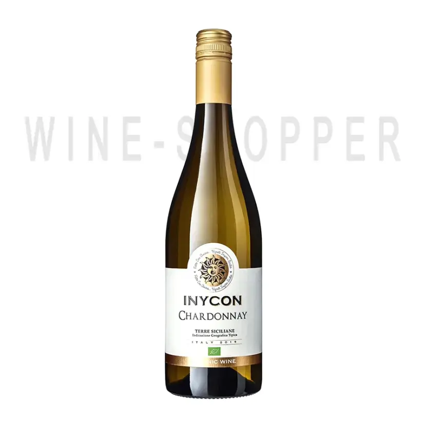 Вино Inycon, Chardonnay Organic, Terre Siciliane IGT 2018 0.75 л