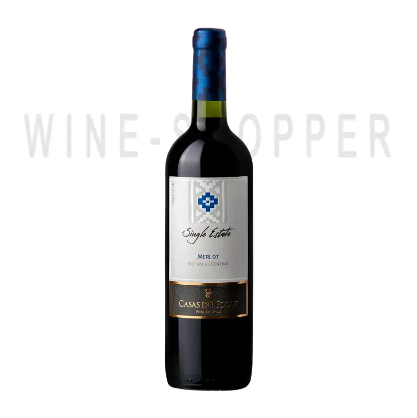 Вино Casas del Toqui, Single Estate Merlot, Central Valley DO 2017 0.75 л