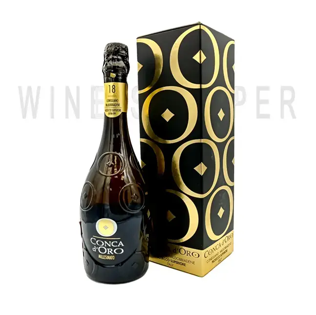 Игристое вино Conca d'Oro Conegliano Valdobbiadene Prosecco Superiore Millesimato Extra Dry gift box 2020 0.75 л