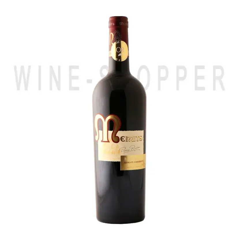 Вино Menuts Pierre Riviere, Merlot-Cabernets, Bordeaux AOC 2015 0.75 л