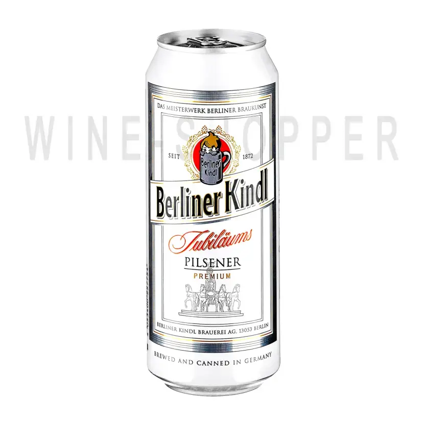 Пиво Berliner Kindl, Jubilaums Pilsener Premiumr, in can 0.5 л
