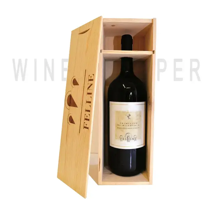 Вино Felline Primitivo di Manduria DOC, wooden box, 2018, 1.5 л