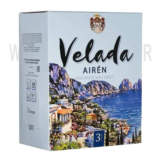 Вино Velada Airen, bag-in-box 3 л