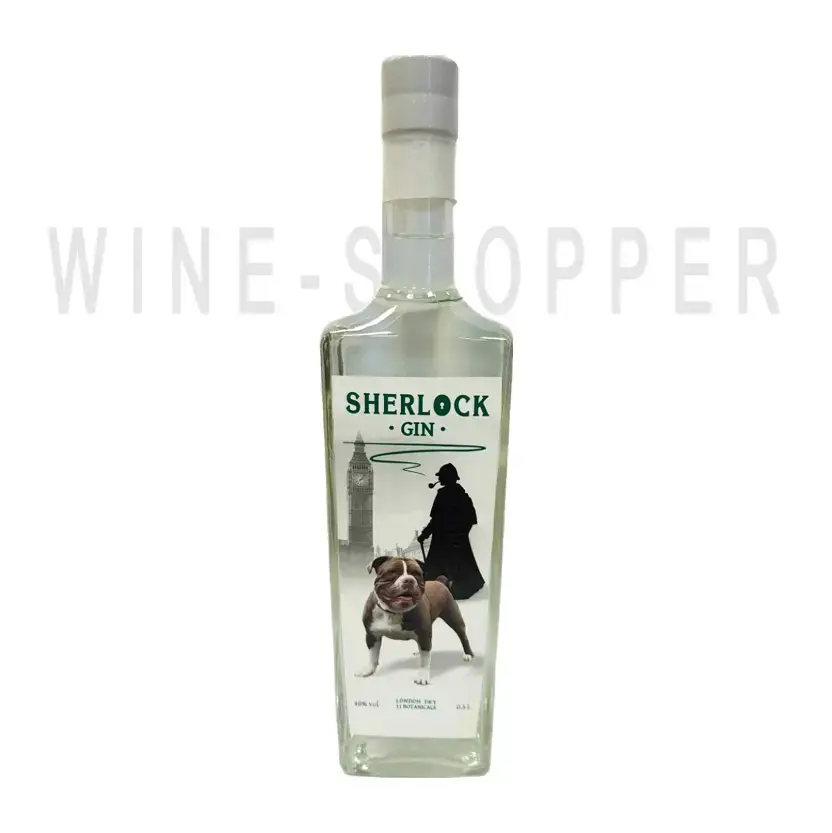 Джин Sherlock Dry Gin, White Label 0.5 л